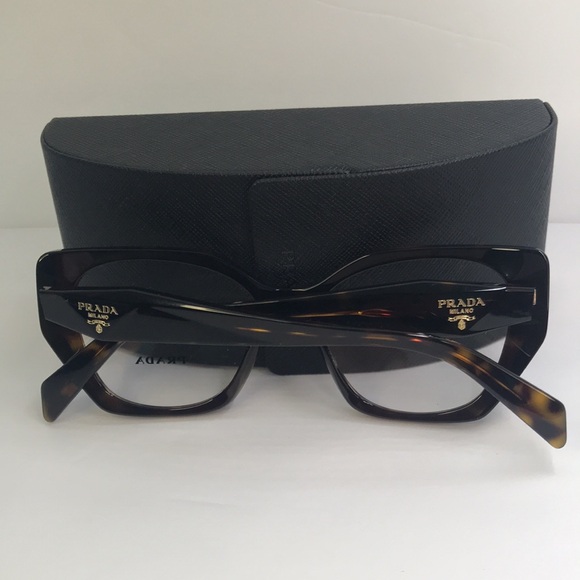 New Authentic Prada Demo Butterfly Ladies Eyeglasses PR 18WV 2AU1O1 52. - Picture 8 of 15